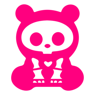 X-Ray Panda Decal (Hot Pink)